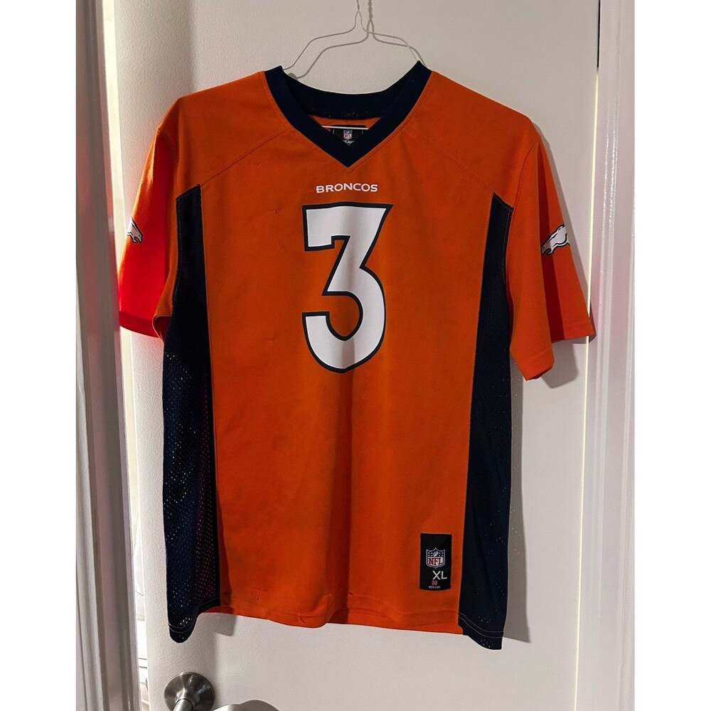 NFL Team Denver Broncos Drew Lock #3 Youth Football Jersey XL (18/20)